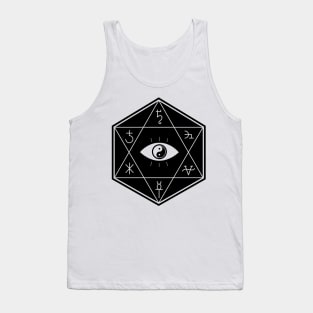 Hexapentacle on White Tank Top